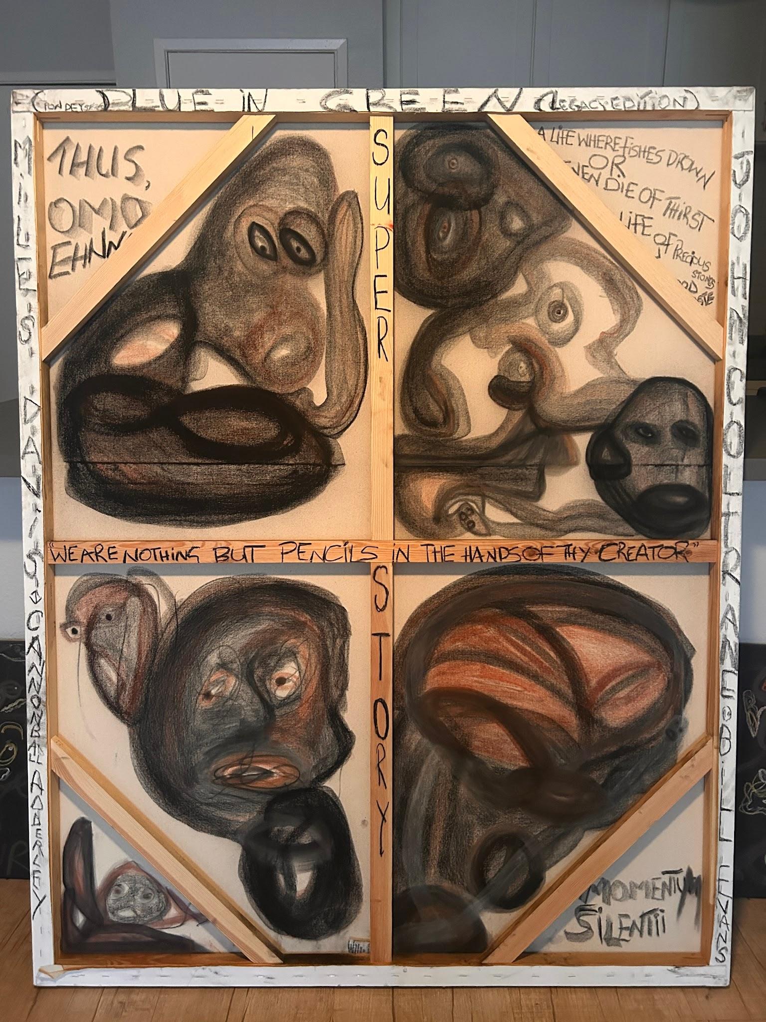 ENWEGHI NCHEKWUBE or FIDES — reverse of canvas