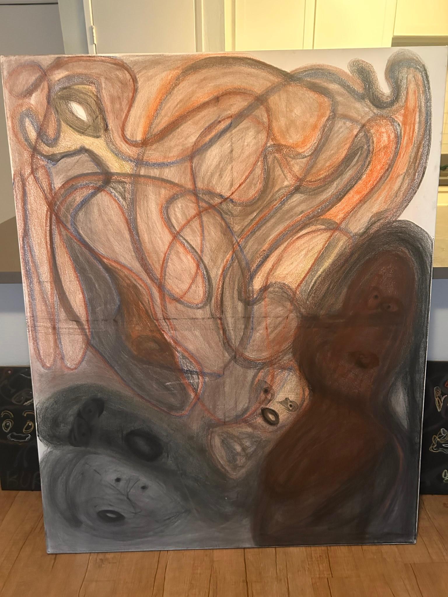 STEAMED PON THE STREAM OF CONSENSIA — front of canvas
